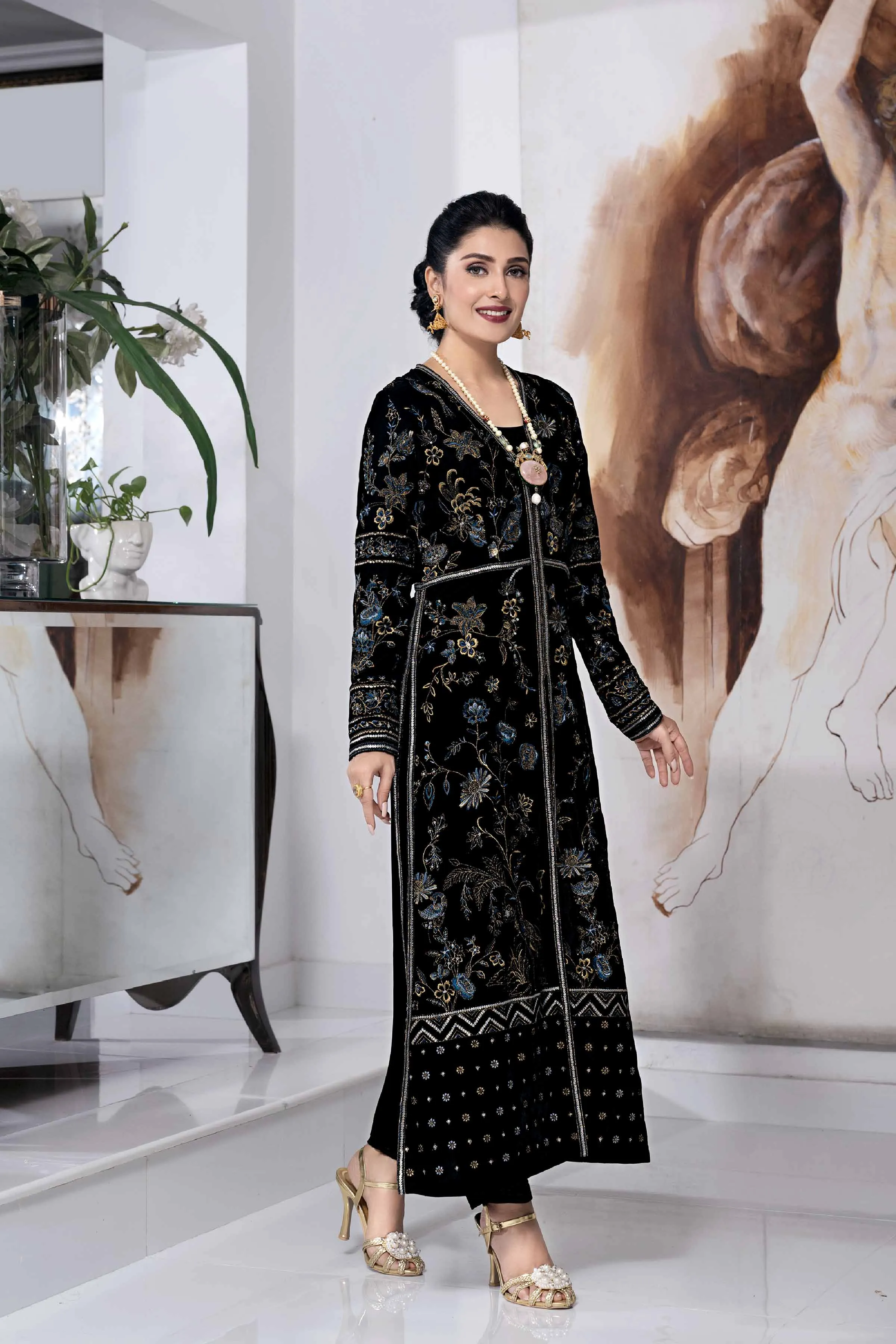 2 Piece - Embroidered Suit - KFW23-21