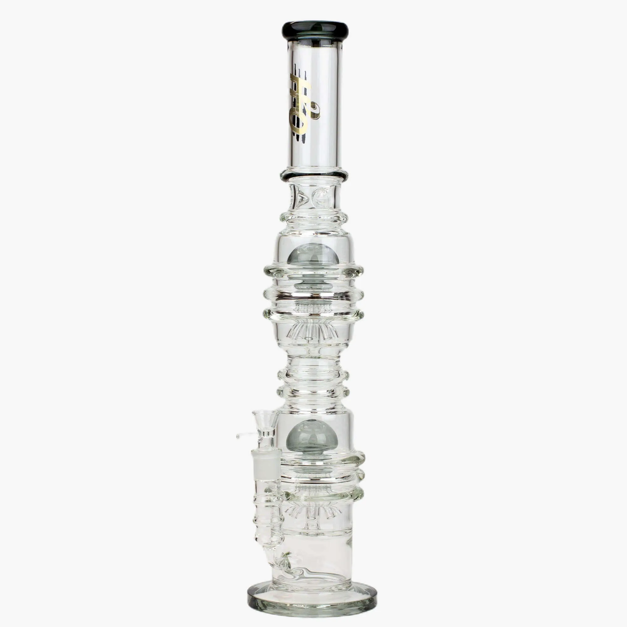 21" H2O Dual Percolator Glass Water Bong