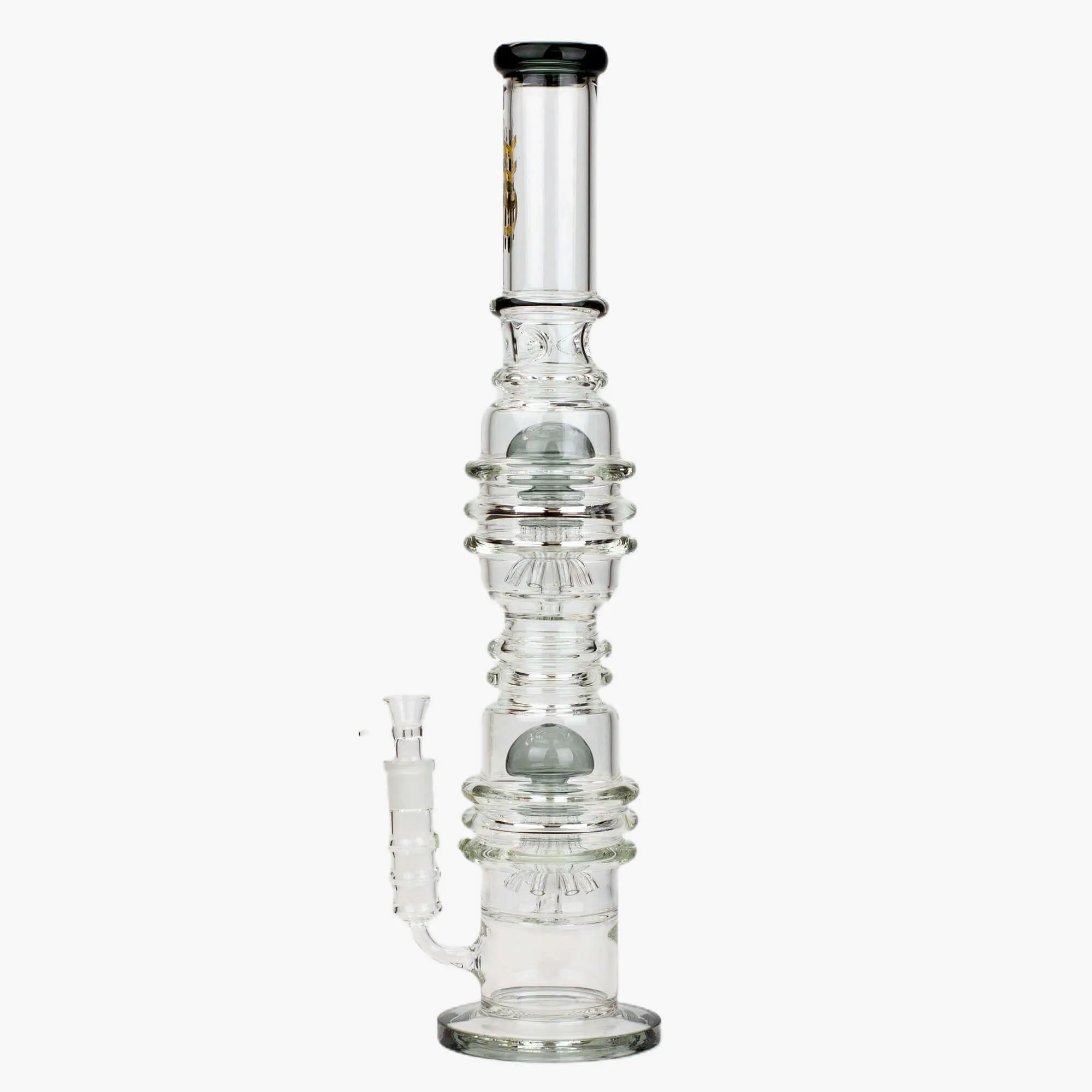 21" H2O Dual Percolator Glass Water Bong