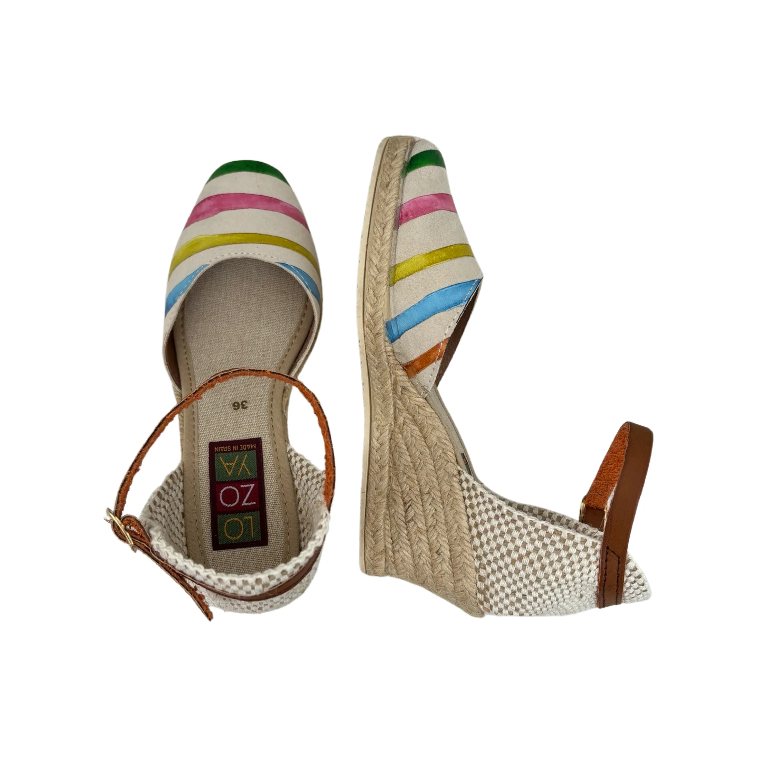 5N50-21 Beige/Multi Espadrille