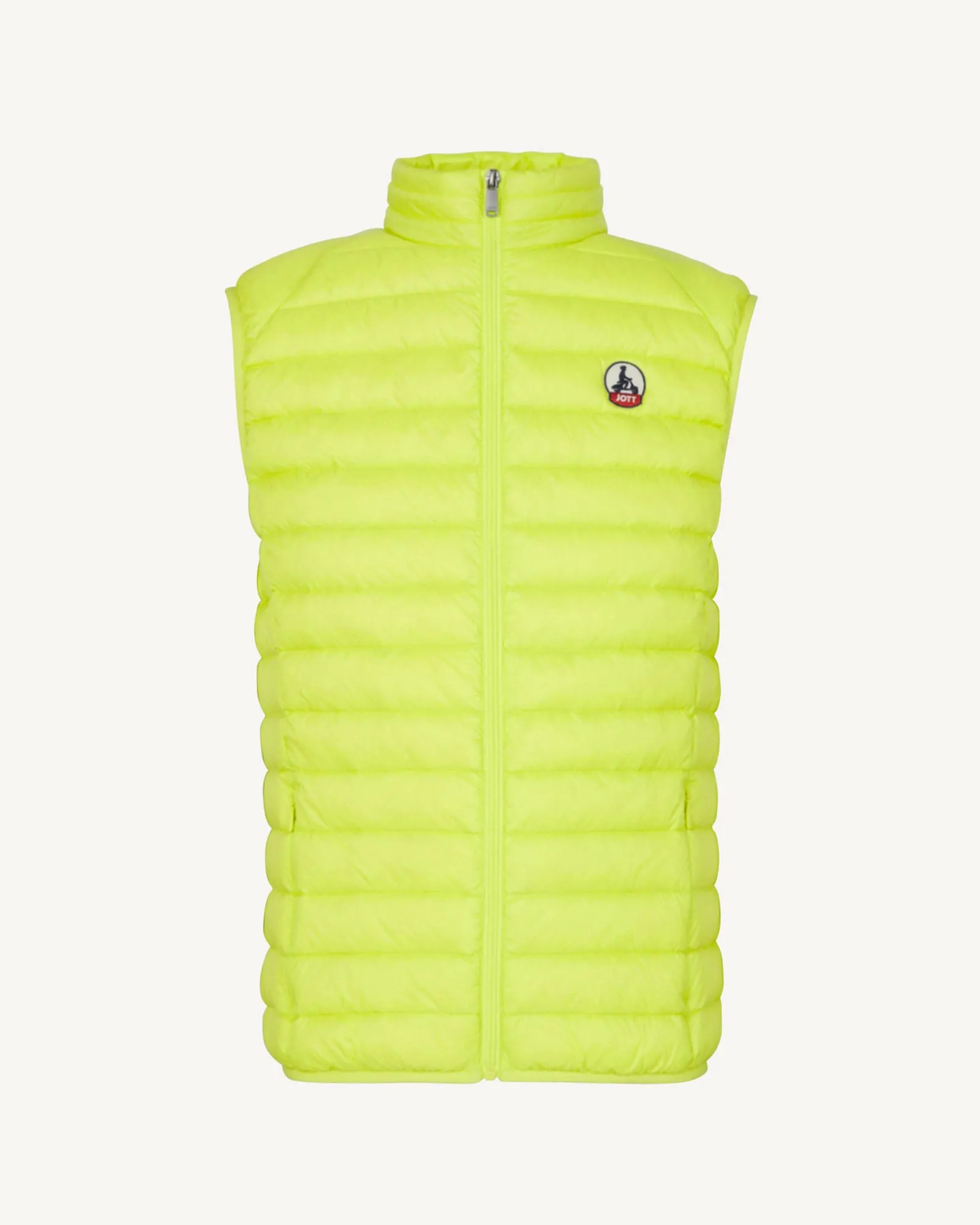 Acid green Tom sleeveless puffer jacket