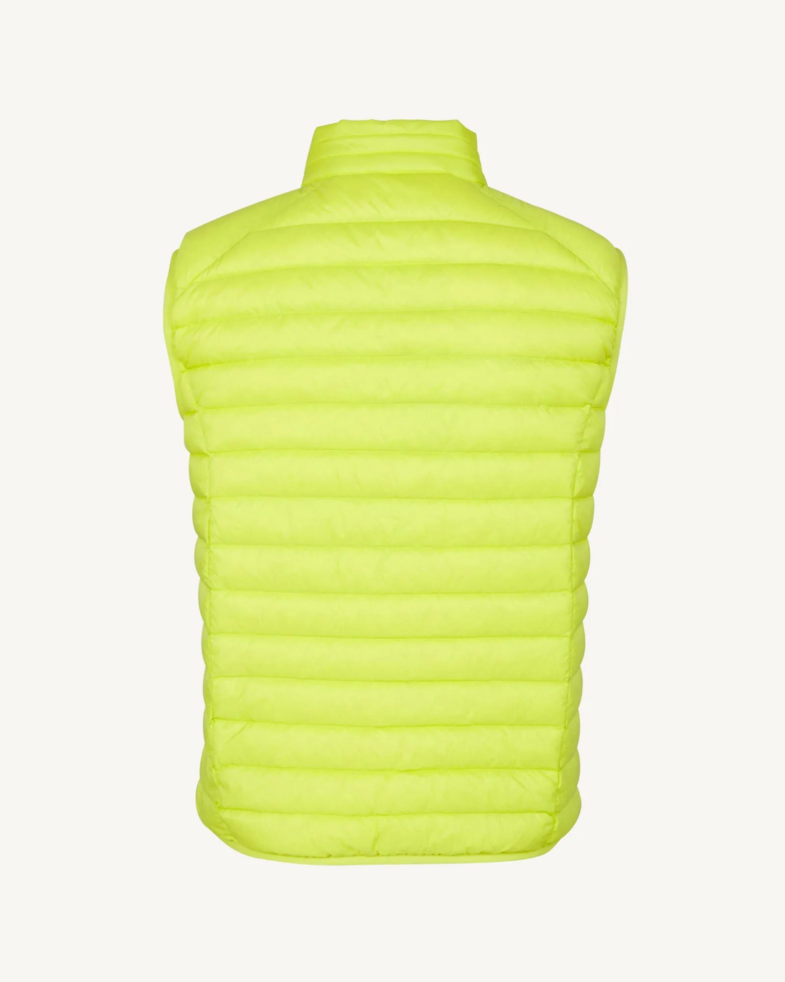 Acid green Tom sleeveless puffer jacket