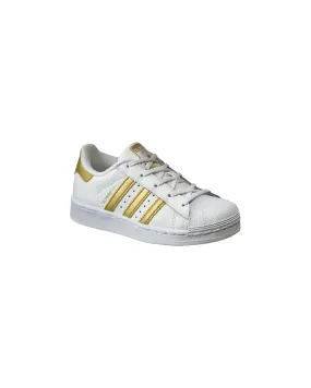 Adidas Superstar C Bianco Oro