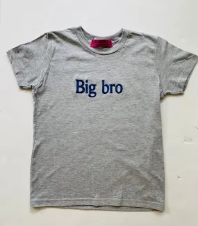 Big Sibling embroidered t-shirt H. Grey