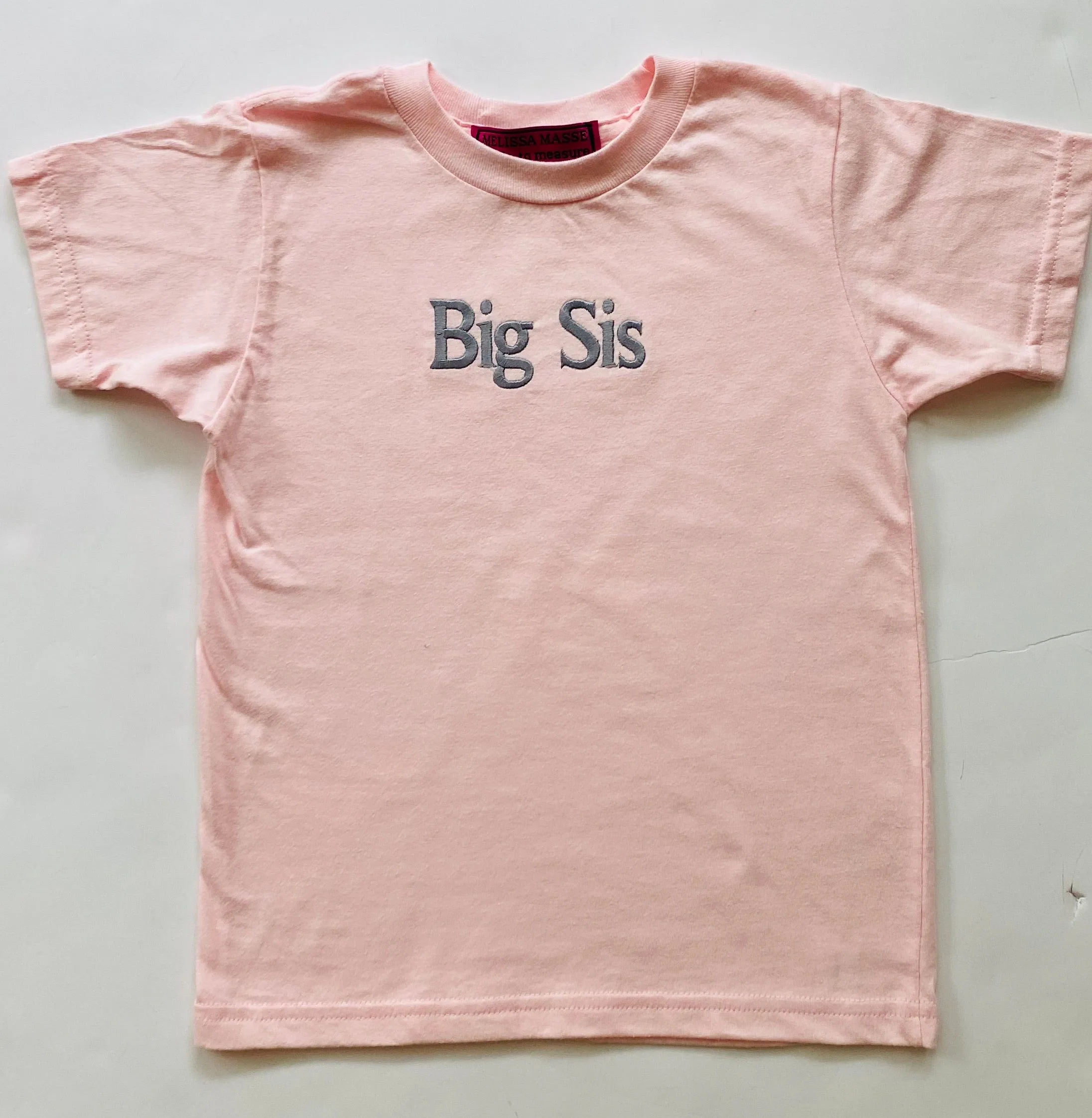 Big Sibling embroidered t-shirt H. Grey