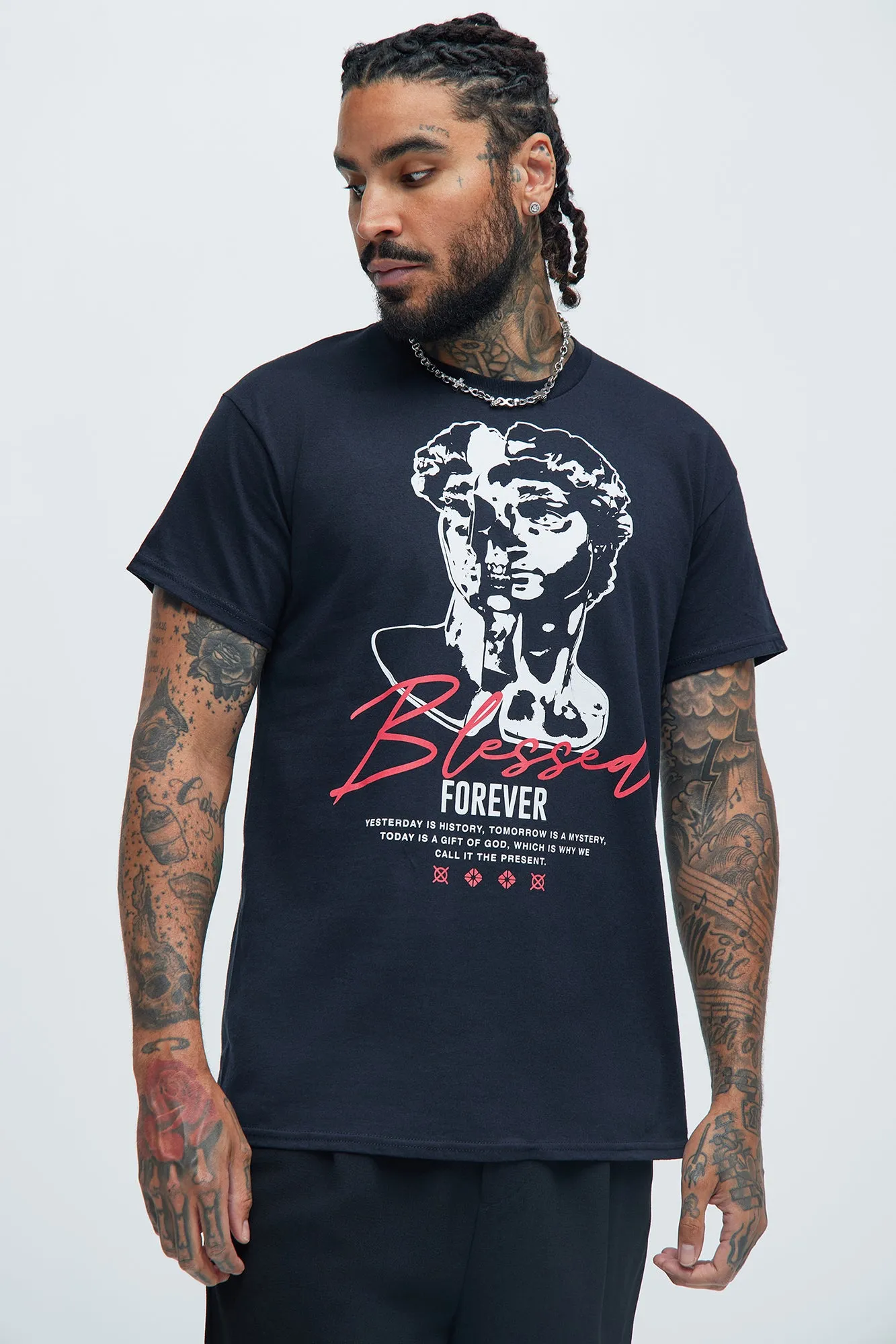 Blessed Forever Signed Short Sleeve Tee - Black