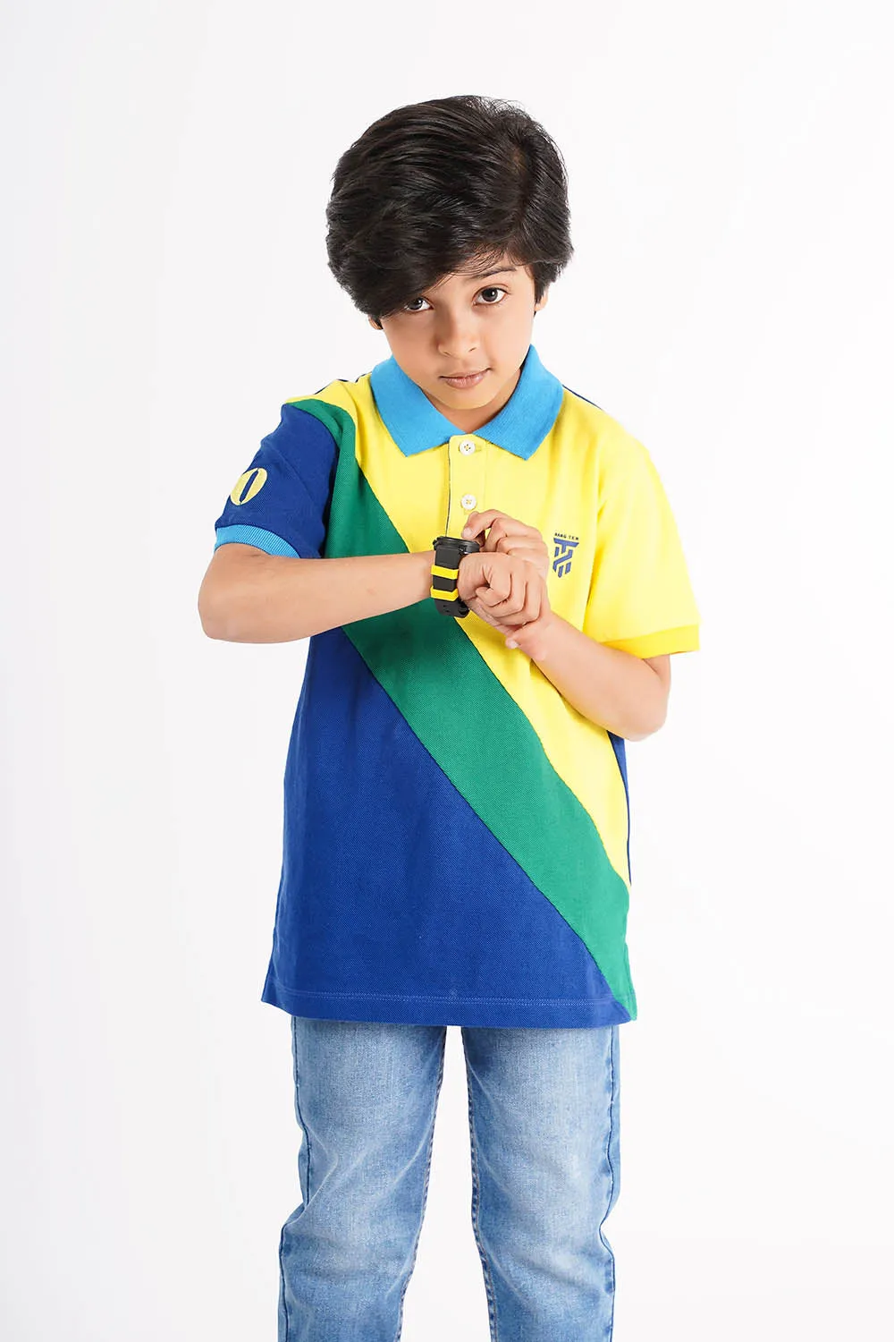 Boy's Short Sleeves Fashion Polo