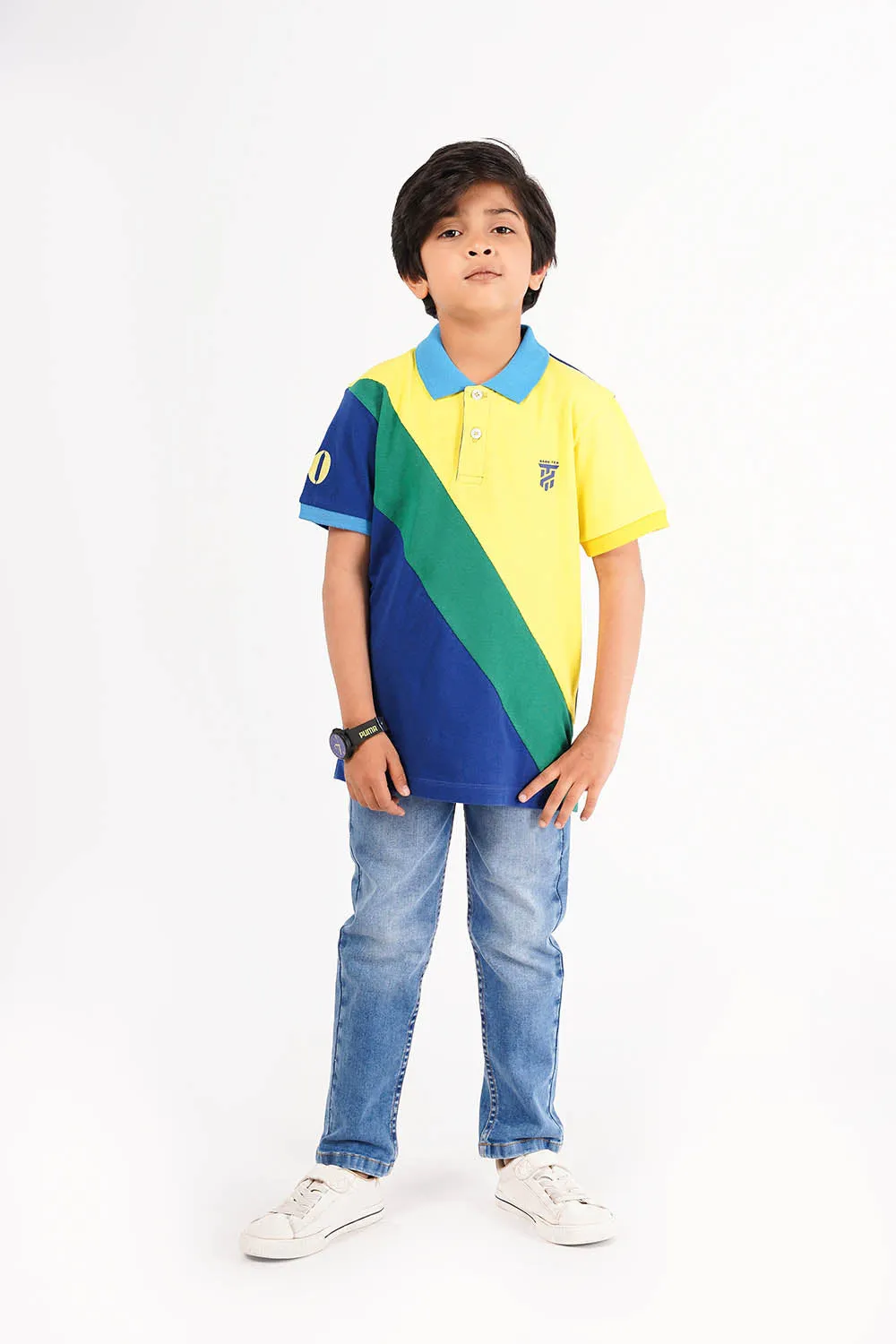 Boy's Short Sleeves Fashion Polo