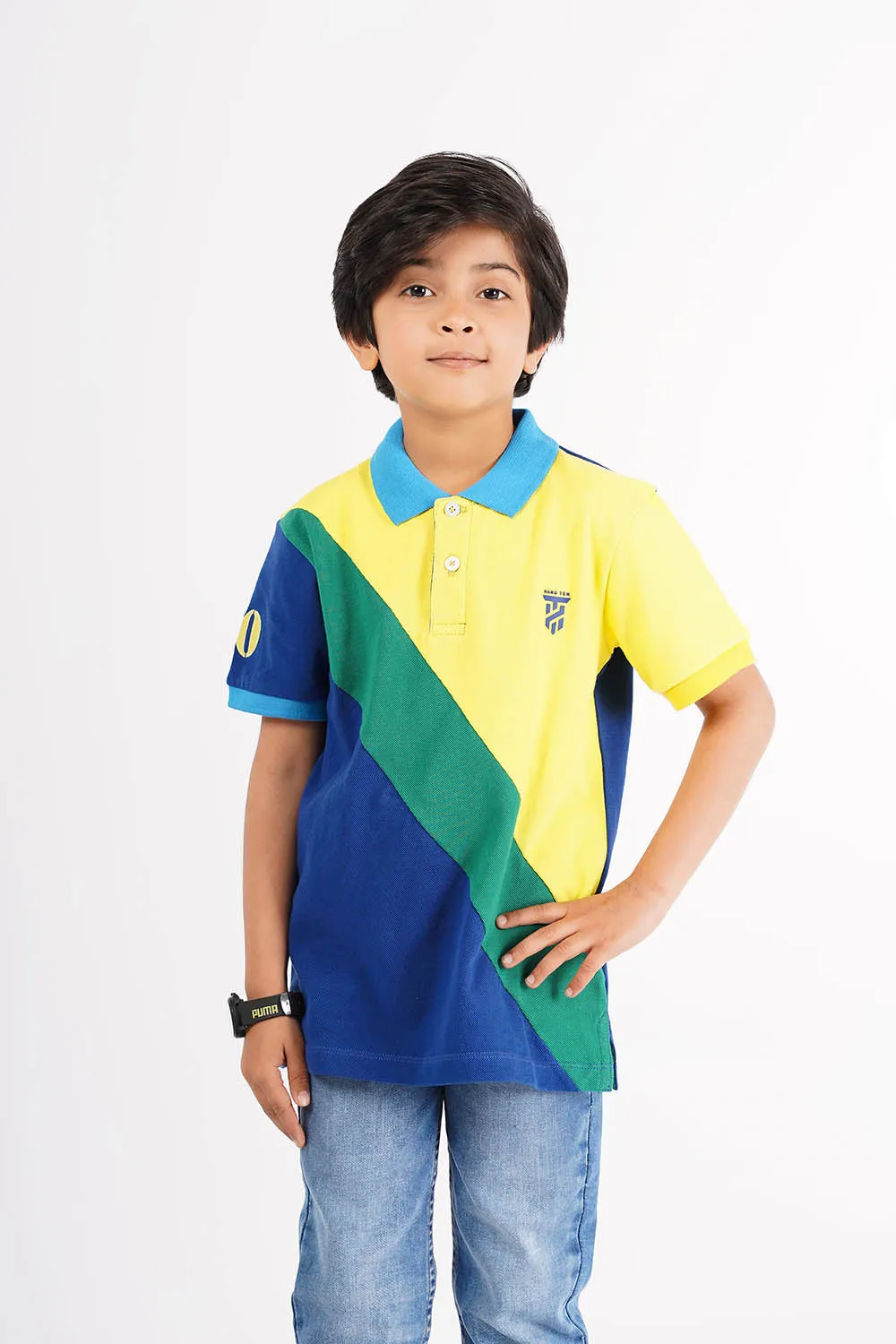 Boy's Short Sleeves Fashion Polo