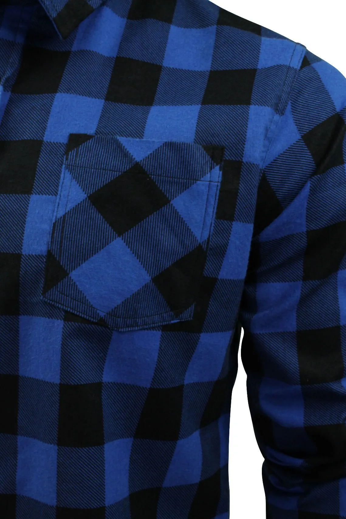 Brave Soul 'Jack' Brushed Flannel Check Shirt - Long Sleeved