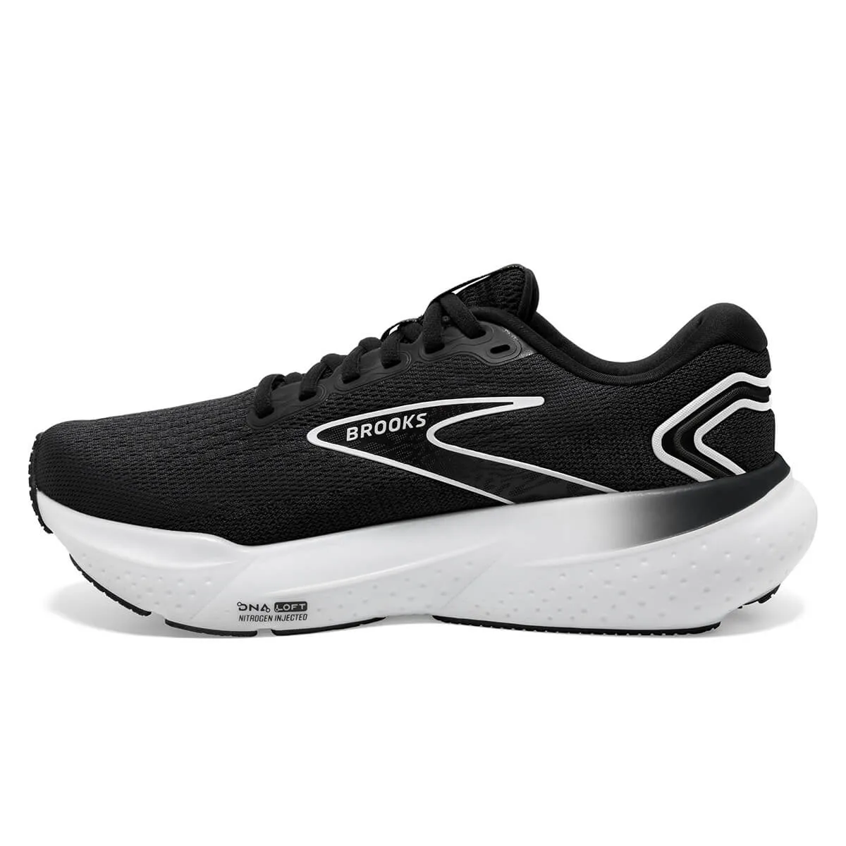 Mens Brooks Glycerin 21 Running Shoes in Sleek Black/Grey/White