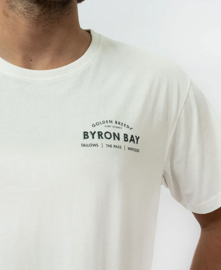 Byron Old School Tee | Off White