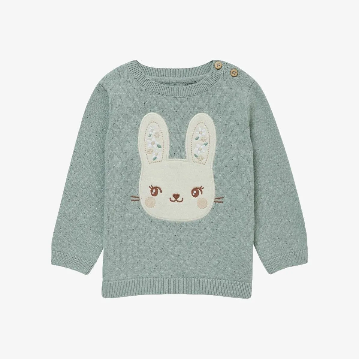 C A Rabbit Green Sweater 12538