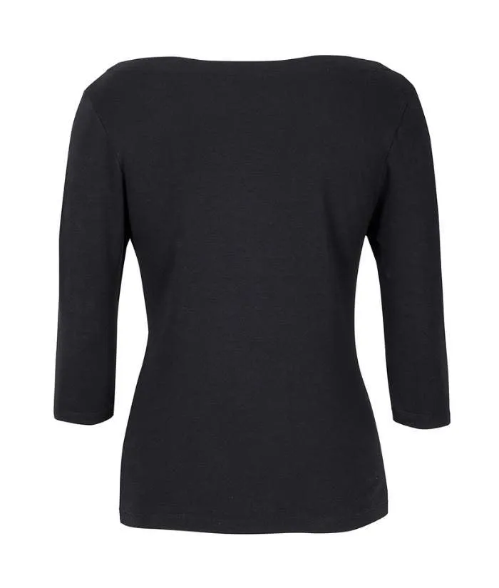 C of C Ladies 3/4 Sleeve Boat Neck Tee