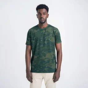 Camo Green Premium H/S Crew Neck