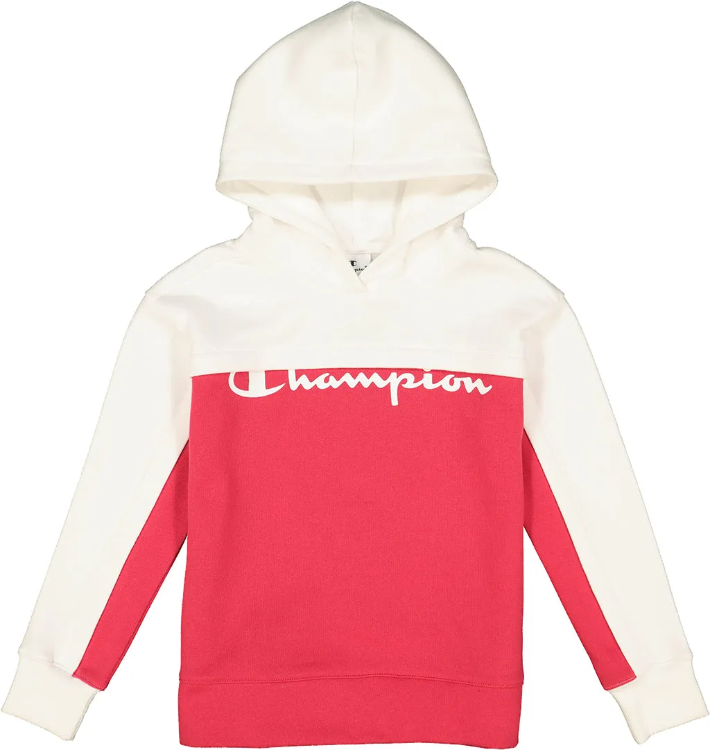 Champion Hoodie Kids 403947 white pink / white black