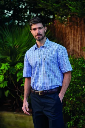 Champion Poole Short Sleeve Shirt-BLUE