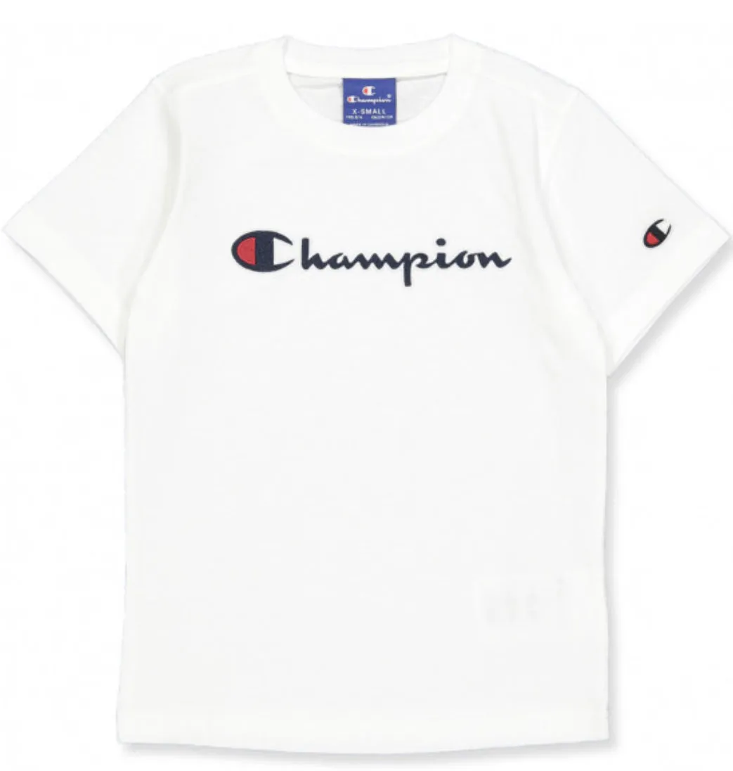 Champion T-Shirt Kids 305381 black white darkred