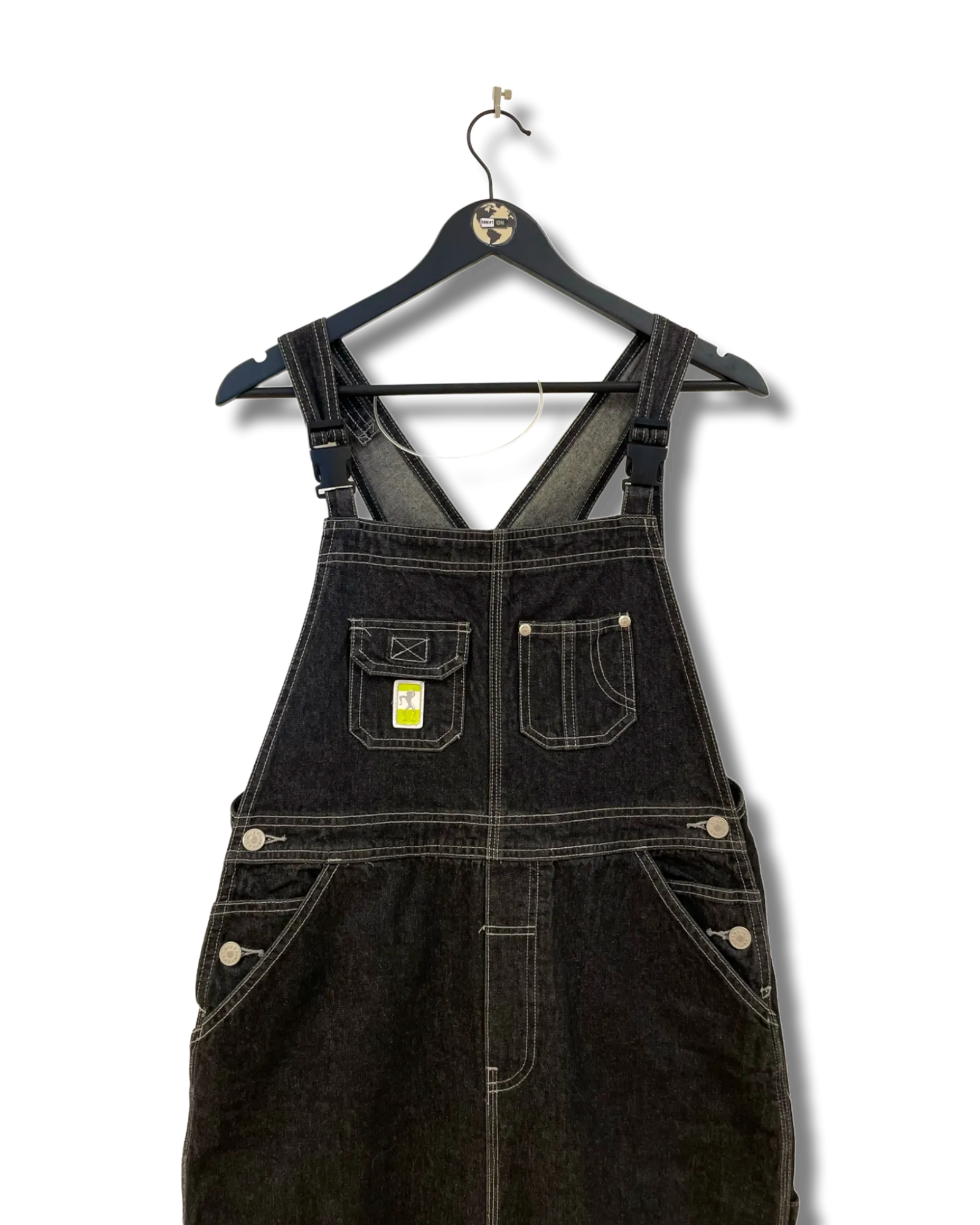 Denim Overall Dress M