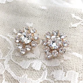 Diamante Old Hollywood Post Earrings