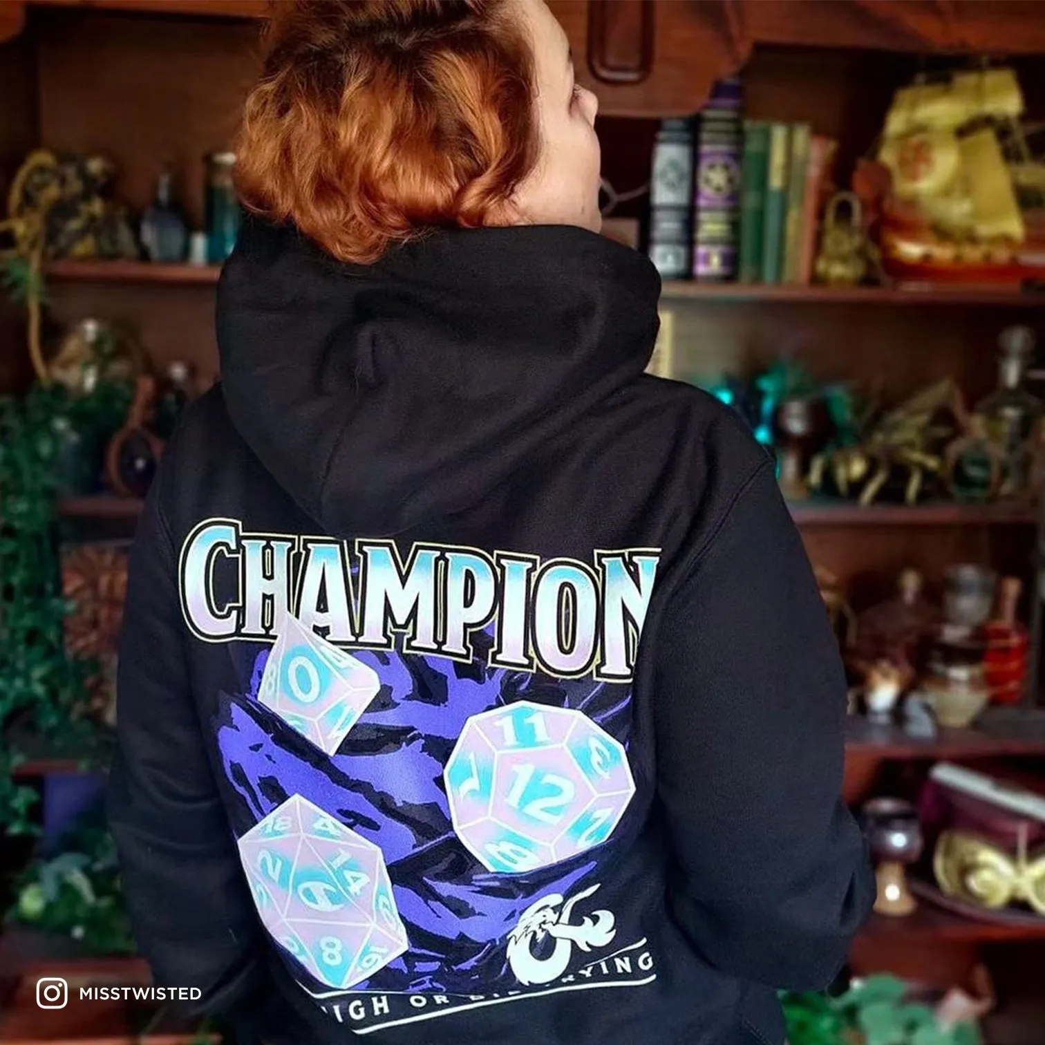 Dungeons & Dragons x Champion - Roll High or Die Trying Hoodie