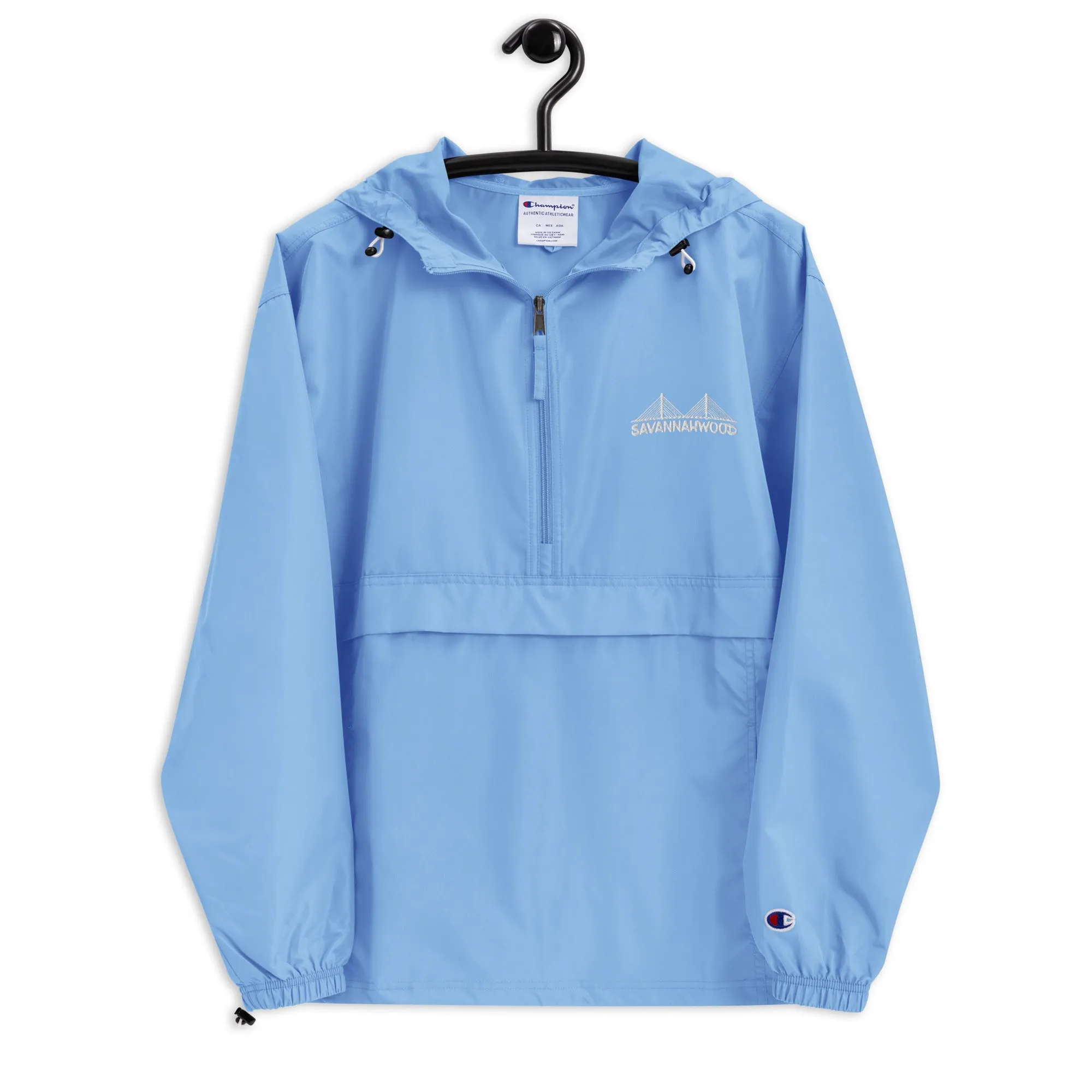 Embroidered Champion Packable Jacket Savannahwood