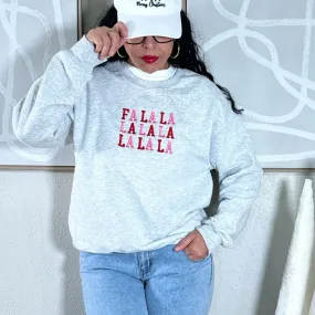 Fa La La Pink Christmas Unisex Oversized Sweatshirt