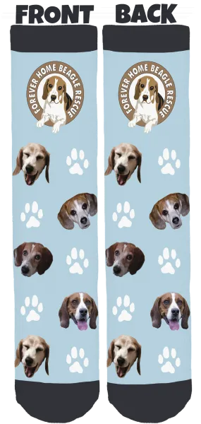 Forever Home Beagle Rescue Crew Socks