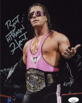 Highspots - Bret Hart "WWF IC Champion" Hand Signed 8x10 *inc COA*