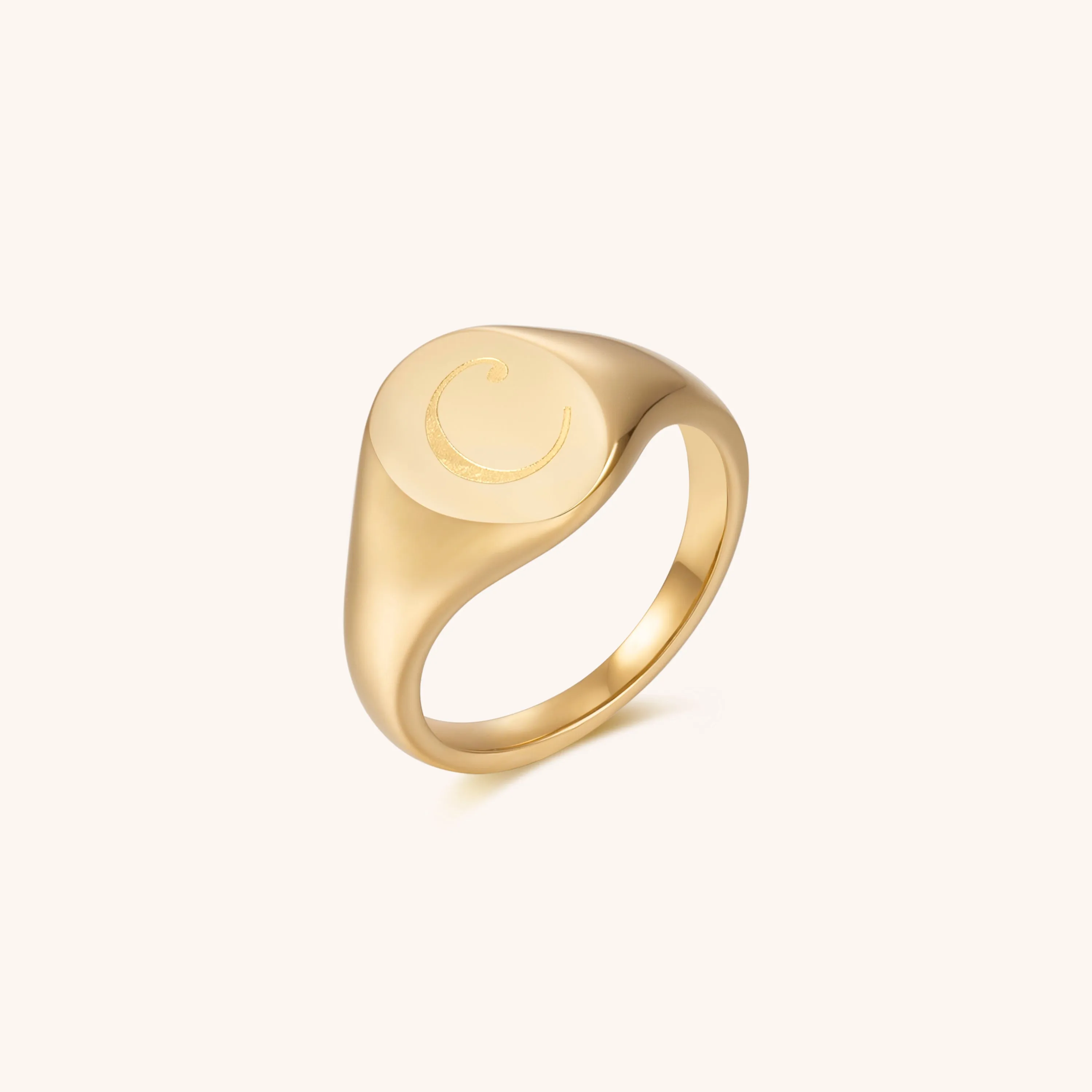 Initial Signet Ring - C