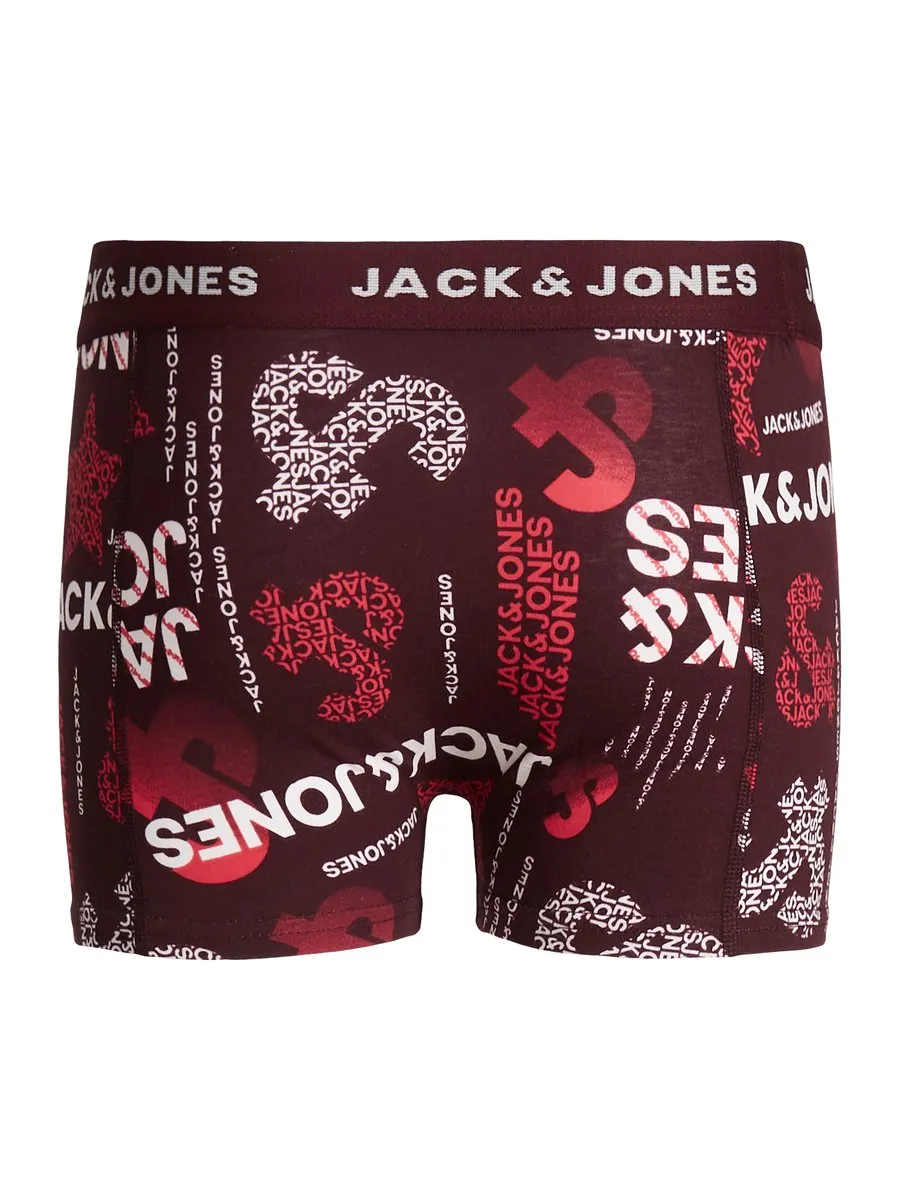 Jack & Jones JACLOGO Boys 3 Pack Boxers -PORT