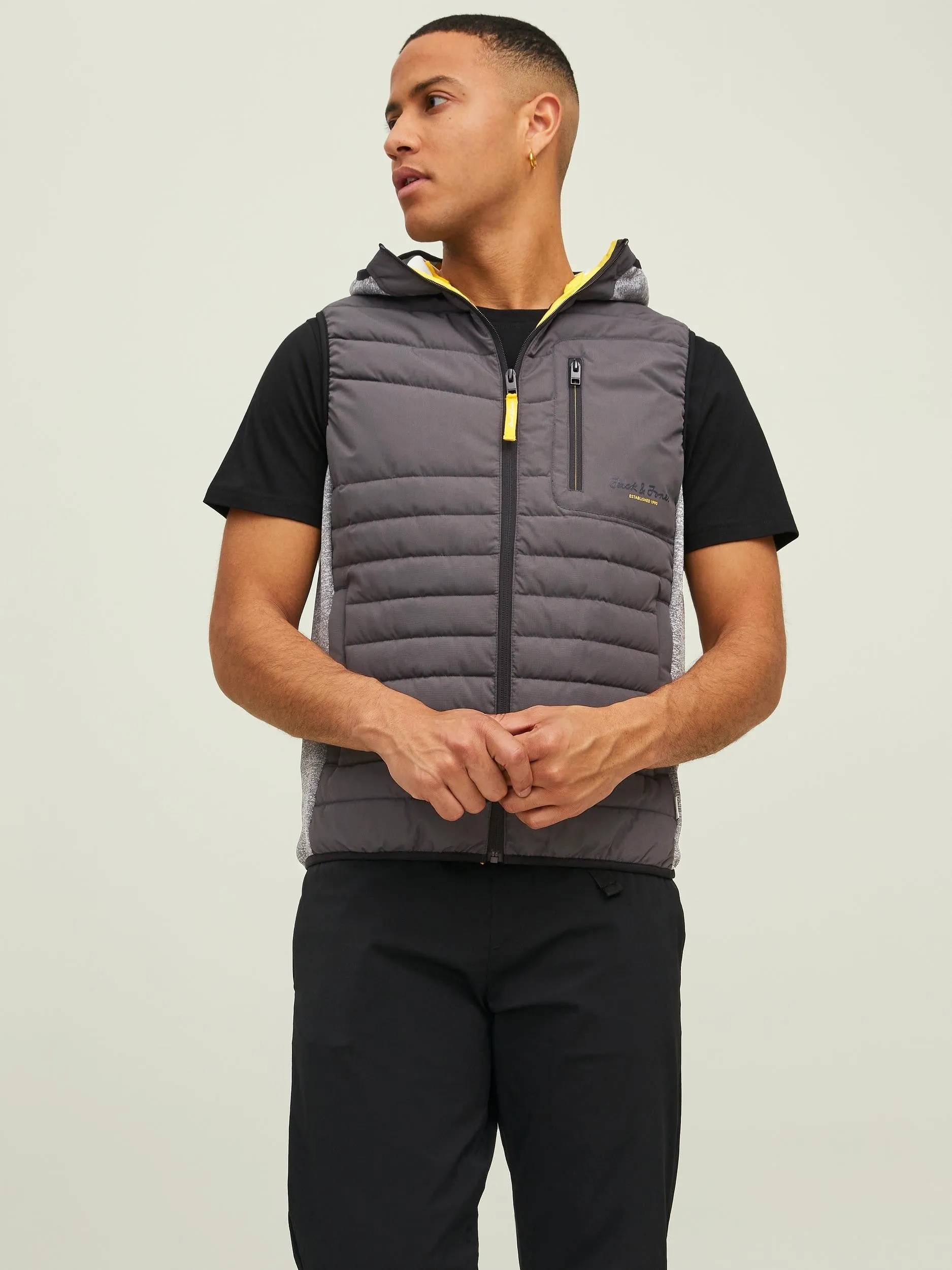 Jack & Jones JCOBERG Bodywarmer -ASPHALT