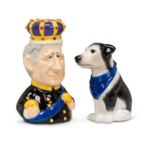 KING & JACK RUSSELL SALT & PEPPER SHAKER