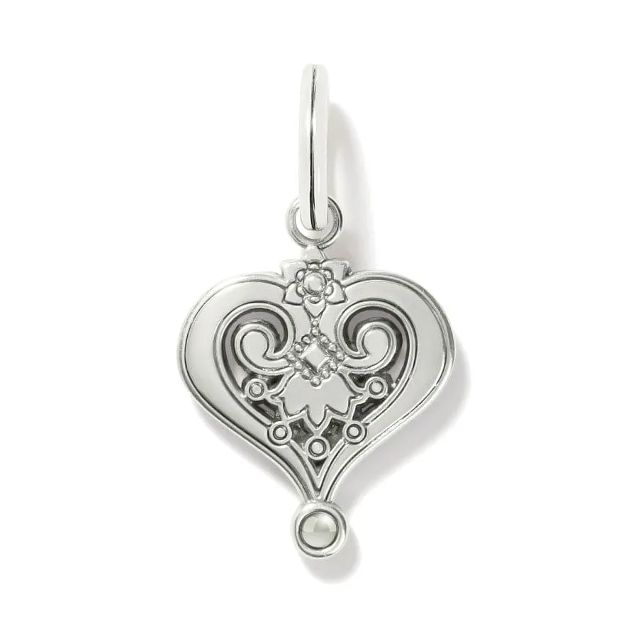 La Farfalla Heart Charm