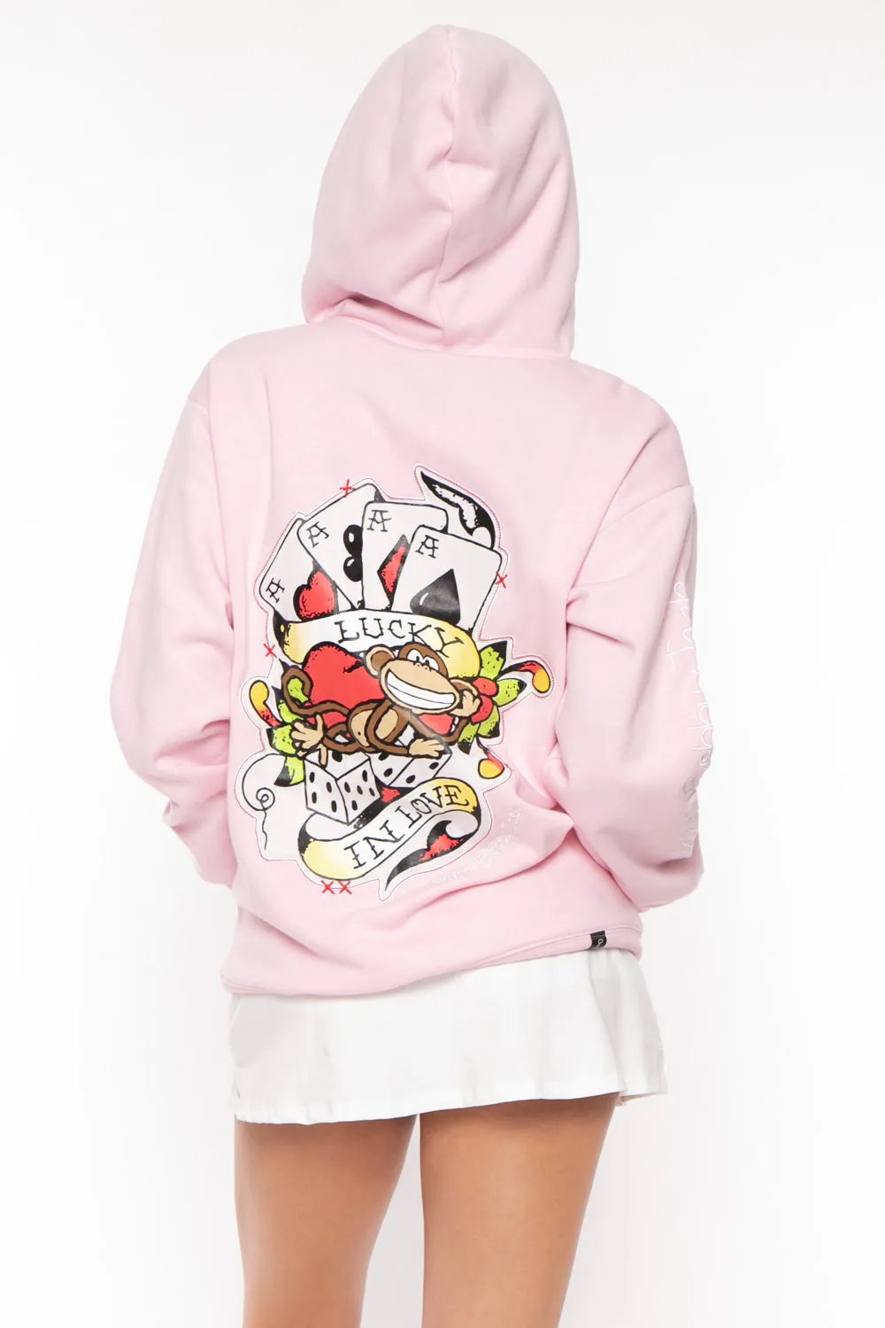 Lucky - Bobby Jack Oversized Premium Zip Hoodie - Pink