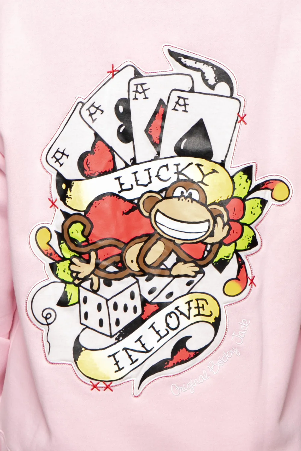 Lucky - Bobby Jack Oversized Premium Zip Hoodie - Pink