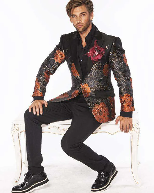 Men's Fashion Blazer, F.P. Orange - Prom - Fashion - 2020