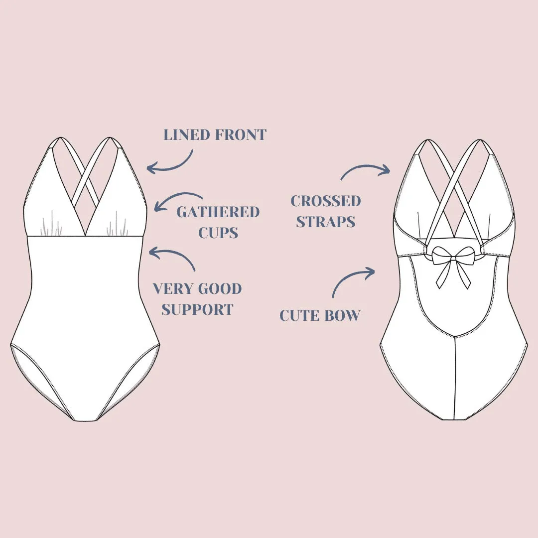 Midnight Bath Swimsuit Sewing Pattern by Lise Tailor