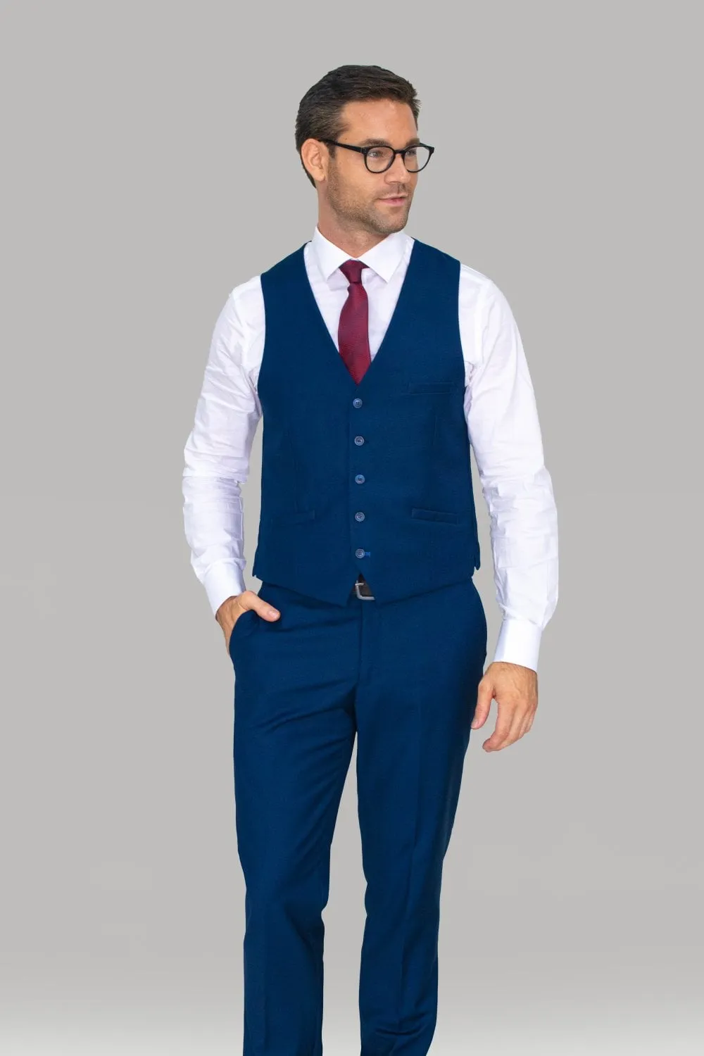 Navy  Three Piece Suit - Navy