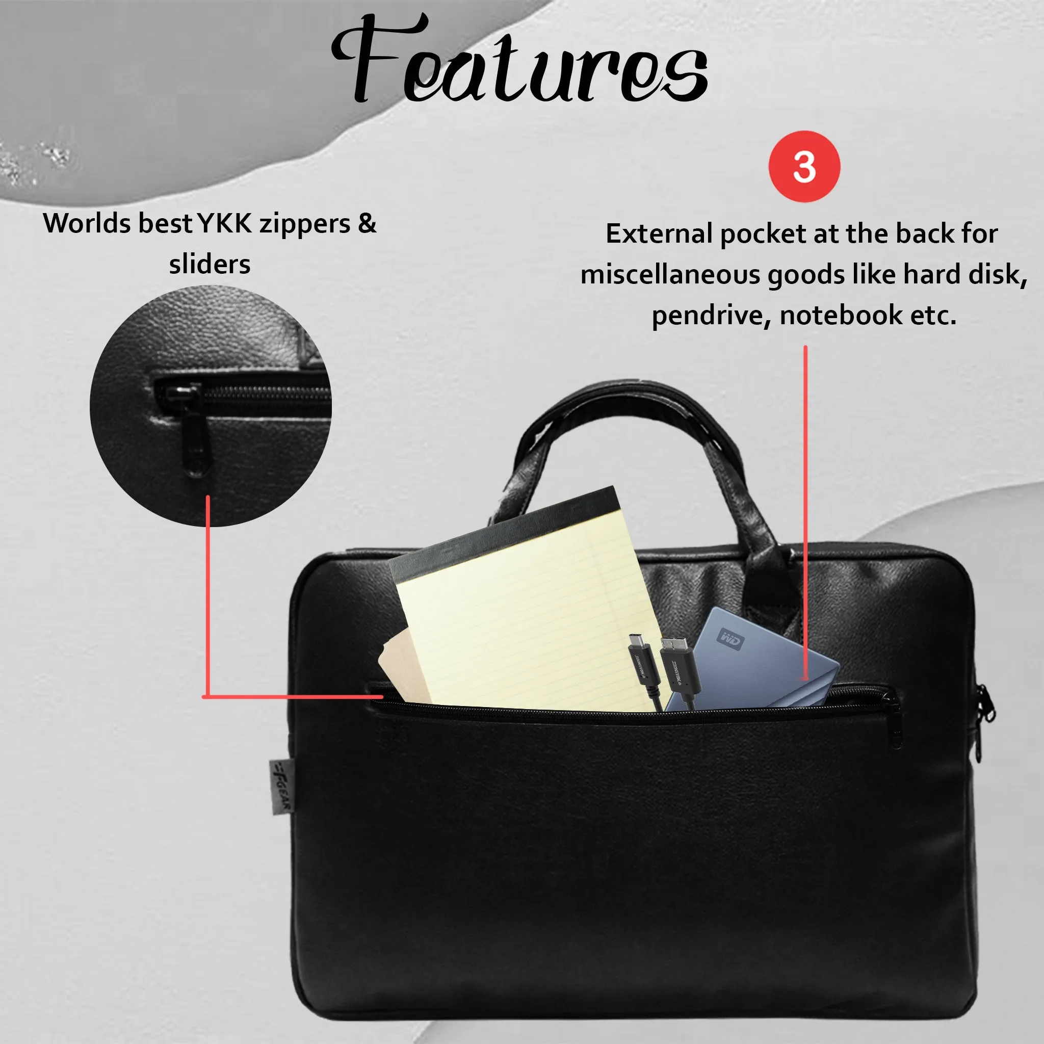 Nova Executive 8L Black Office Bag