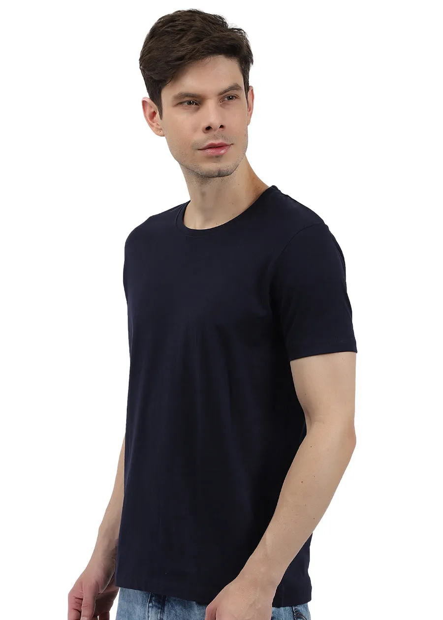 Old School Legends Men Navy Half Sleeve T-Shirt