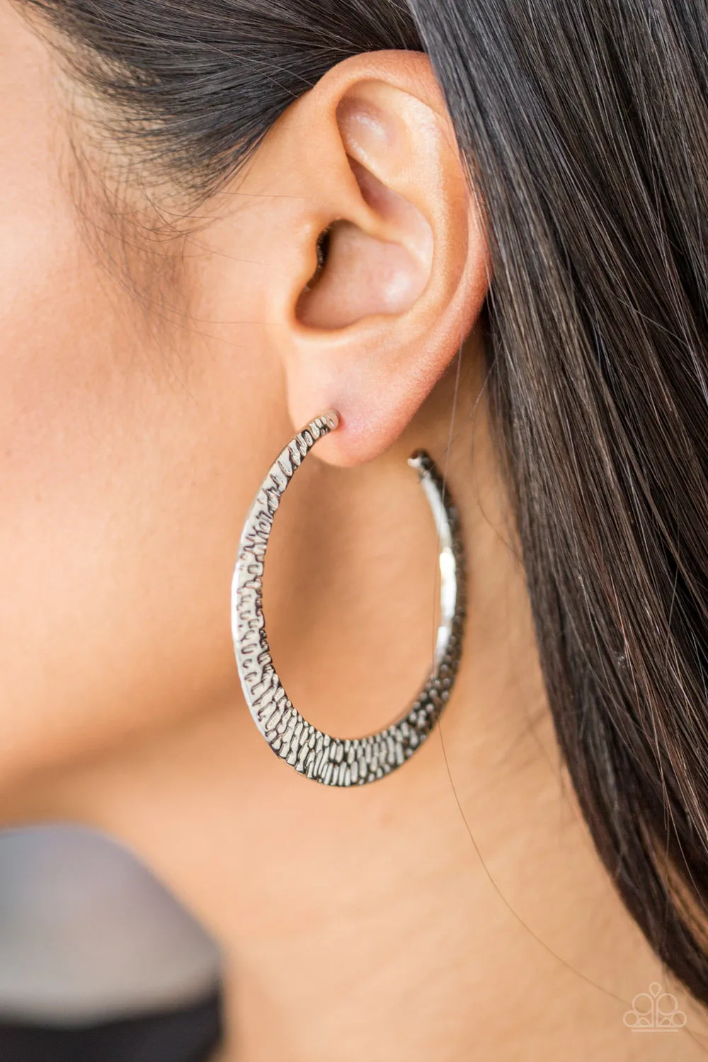 Paparazzi BEAST Friends Forever - Silver Hoop Earrings