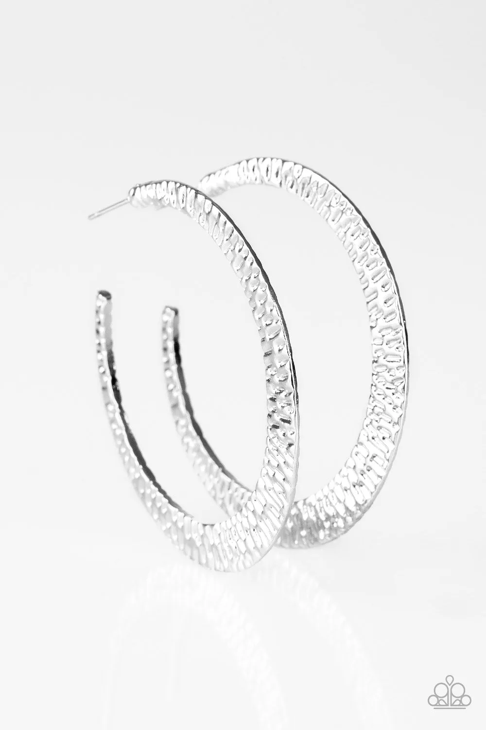 Paparazzi BEAST Friends Forever - Silver Hoop Earrings