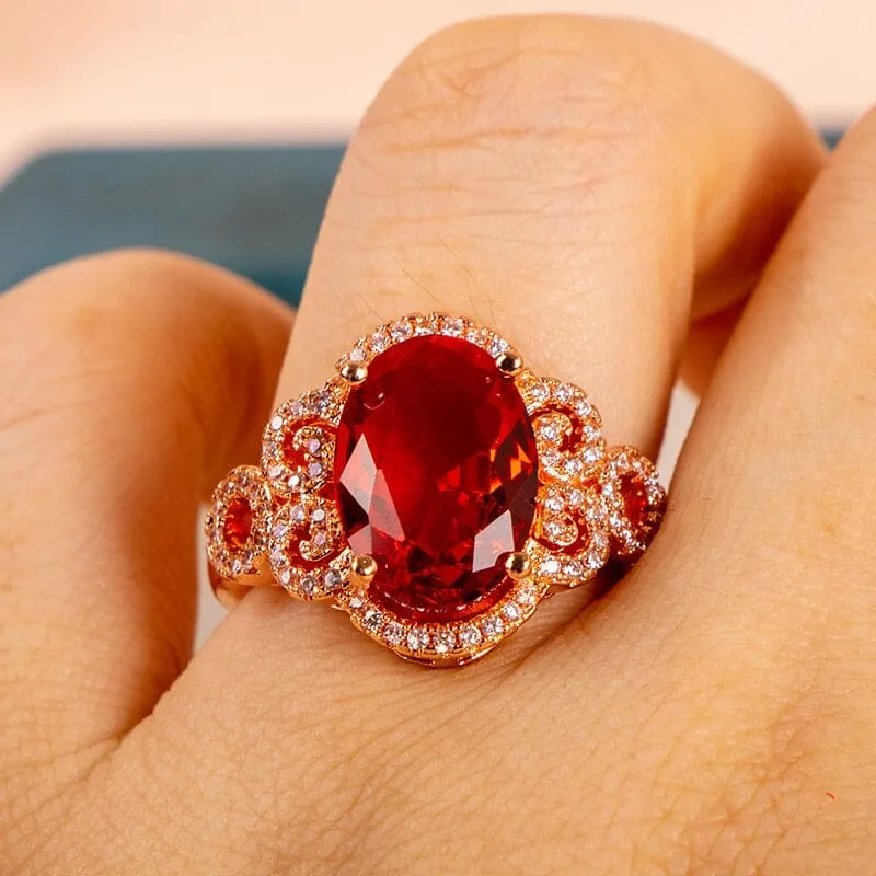 Queen of Fashion Ruby Ring