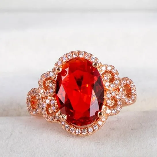 Queen of Fashion Ruby Ring