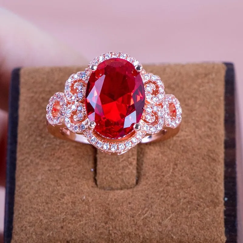 Queen of Fashion Ruby Ring