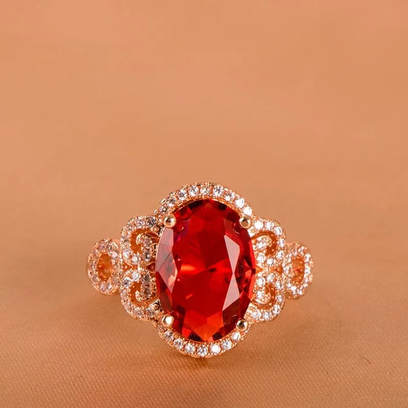 Queen of Fashion Ruby Ring