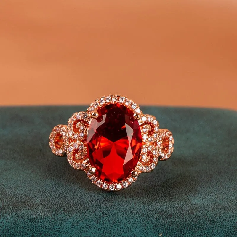 Queen of Fashion Ruby Ring