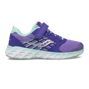 Saucony Purple/Turquoise Wind 2.0 A/C Children's Sneaker