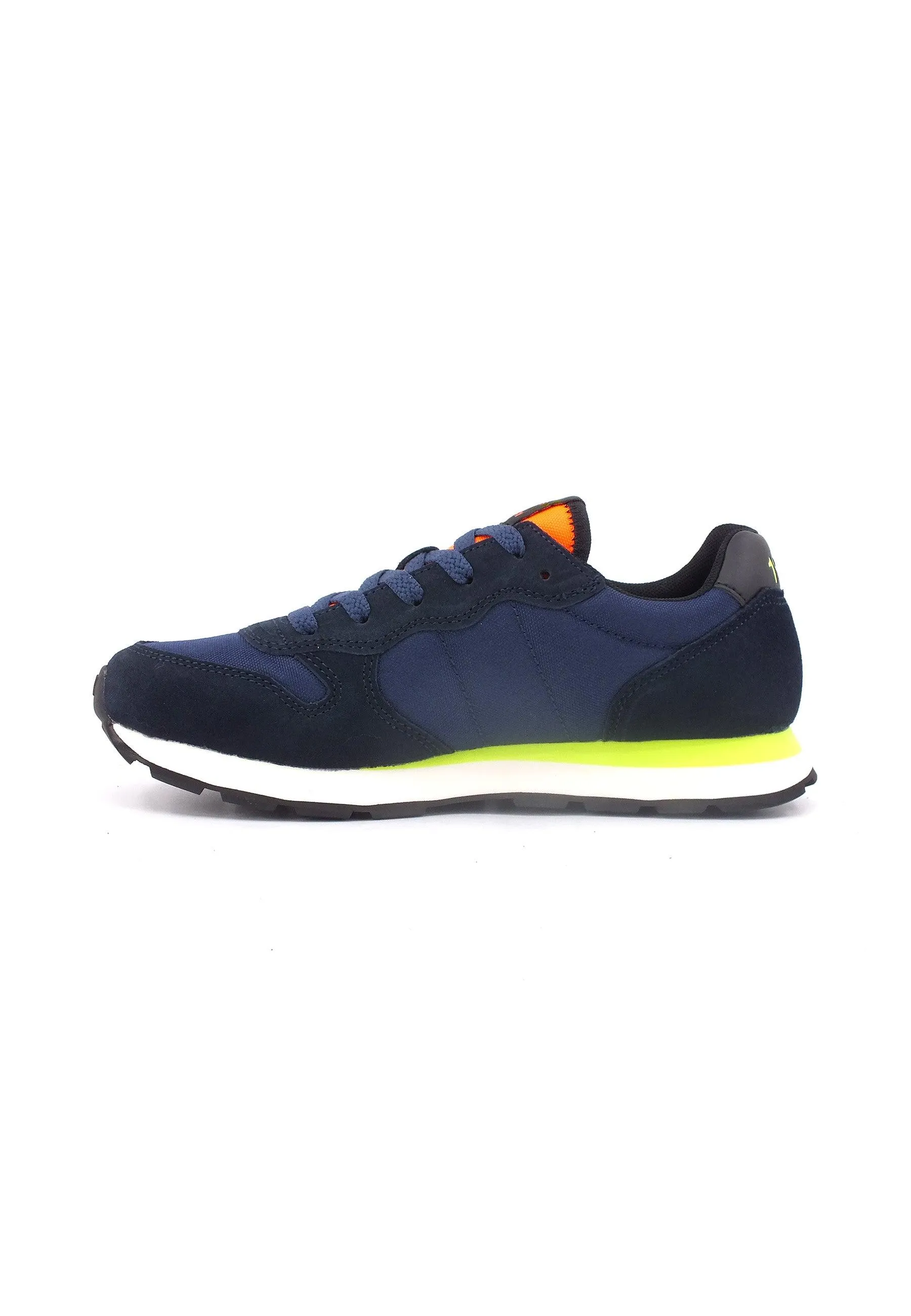 SUN68 Boy's Tom Fluo Sneaker Bimbo Navy Blue Z43302T